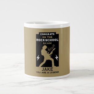 Taza De Café Gigante Enhorabuena Examen de guitarra rock