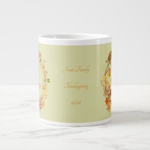 Taza De Café Gigante Entretenimiento de Acción de Gracias Elegante Pers