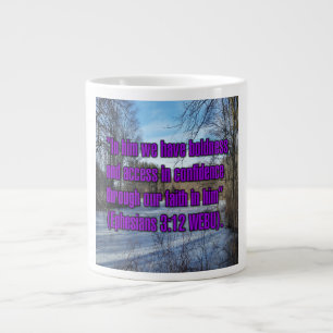 Taza De Café Gigante Ephesian 3:12 WEBU Mug