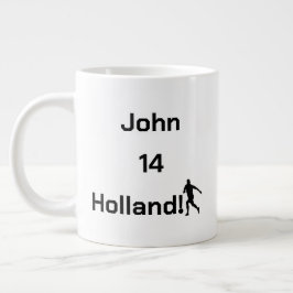 Taza De Café Gigante Equipo de apoyo Oranje personalizable