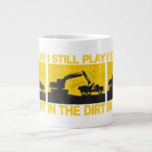 Taza De Café Gigante Equipo de construcción de vintage trabajo pesado d