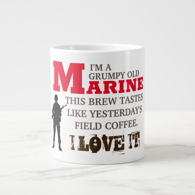 TAZA DE CAFÉ GIGANTE ES COSA MARINA (Frente)
