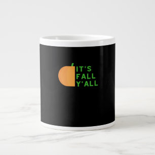 Taza De Café Gigante Es el estilo vintage de Fall Y'all