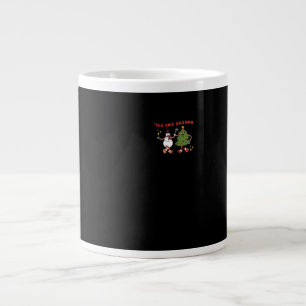 Taza De Café Gigante Es La Temporada Amigos Del Árbol De Navidad Clásic