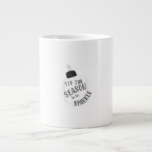 Taza De Café Gigante Es La Temporada Para Brillar Fiesta Navideña Diver