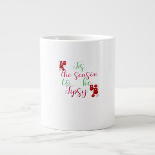 Taza De Café Gigante Es La Temporada Para Una Navidad Borracha