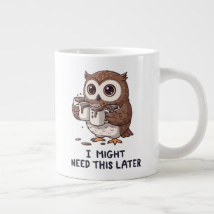 Taza De Café Gigante Es posible que necesite café más tarde - Humor div