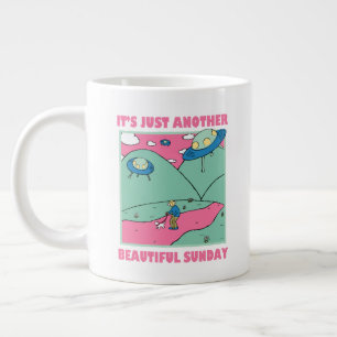 Taza De Café Gigante Es sólo otro domingo hermoso
