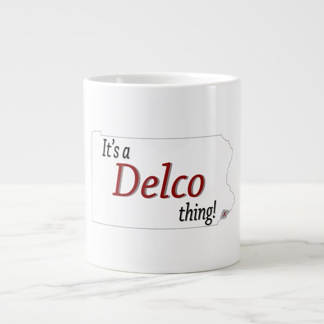 Taza De Café Gigante Es una cosa de Delco (R) (Frente)