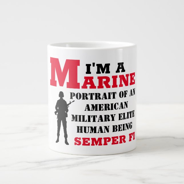 TAZA DE CAFÉ GIGANTE ES UNA COSA MARINA (Frente)