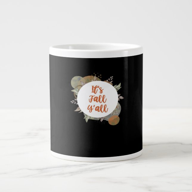 Taza De Café Gigante Es único en Guay en Fall Y'all (Frente)