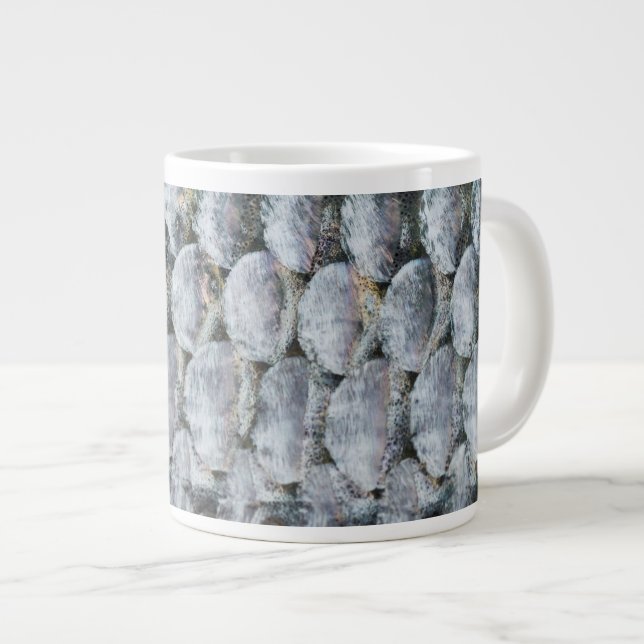 Taza De Café Gigante Escalas de Salmon brillantes (Derecha)