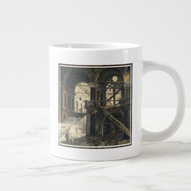 Taza De Café Gigante Escalinata en una casa renacentista, c.1741-42 (Derecha)