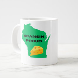 Taza De Café Gigante ¡Escándalo (Wisconsin) Orgulloso!
