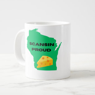 Taza De Café Gigante ¡Escándalo (Wisconsin) Orgulloso!