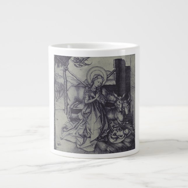 Taza De Café Gigante Escena de la Natividad Vieja en Jesucristo (Frente)