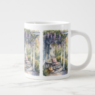 Taza De Café Gigante Escena de la silla Roca de Puch Wisteria