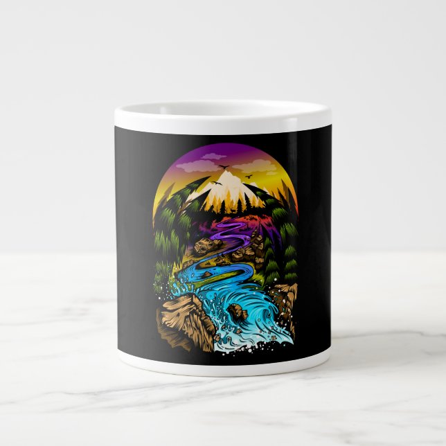 Taza De Café Gigante Escena exterior (Frente)