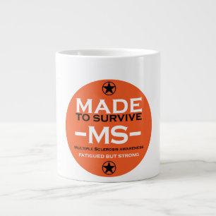 Taza De Café Gigante esclerosis múltiple Sobreviviente Apoyo Conciencia