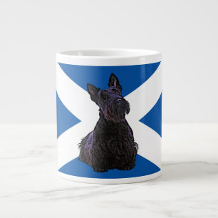 Taza De Café Gigante Escocia/ bandera de St. Andrews/ Terrier Escocés