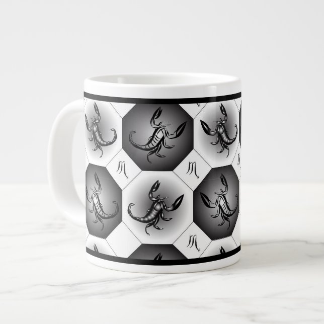 Taza De Café Gigante Escorpio Zodiaco Especialidad Mug (Izquierda)