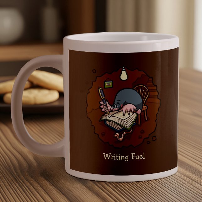 Taza De Café Gigante Escribiendo Combustible Cute Personalizado Mole Wr (Subido por el creador)