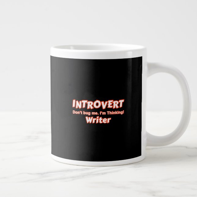Taza De Café Gigante Escritor introvertido (Derecha)