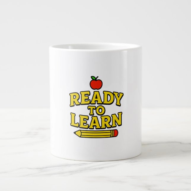 Taza De Café Gigante Escritorio de maestro y estudiante (Frente)
