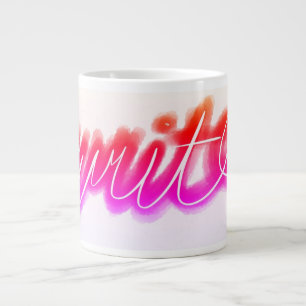 Taza De Café Gigante Escritura brillante