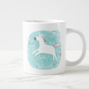Taza De Café Gigante Escuadrón de Unicornio Mágico - Haga un deseo