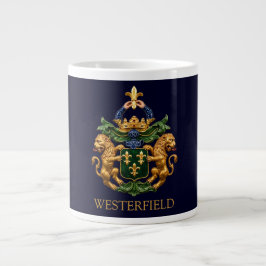 Taza De Café Gigante Escudo de Armas de la Familia Holandesa Westerfiel