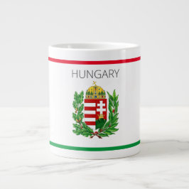 Taza De Café Gigante Escudo de armas Hungría Regalos de Budapest