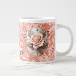 Taza De Café Gigante Escudo de la fe en la bruja rosa