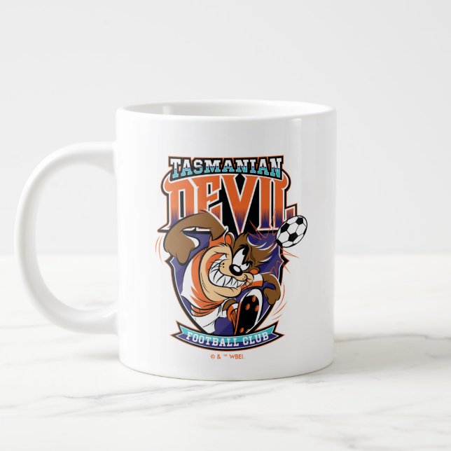 Taza De Café Gigante Escudo del Club de Fútbol Tasmanian Devil (Izquierda)
