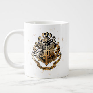 Taza De Café Gigante Escudo dorado brillante HOGWARTS™