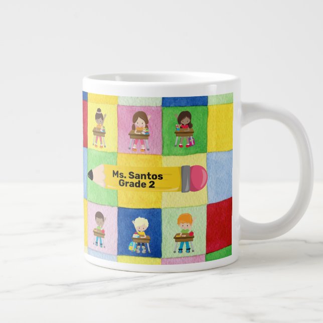 Taza De Café Gigante Escuela primaria de niños de aula Jumbo (Derecha)