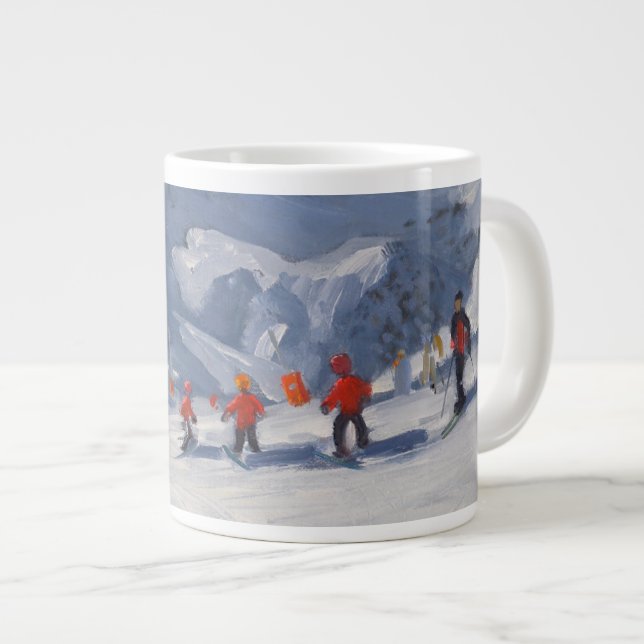 Taza De Café Gigante Escuela Tignes 2009 del esquí (Derecha)