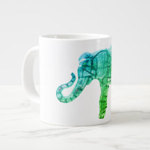 Escultura elefante 20oz café gigante Mug