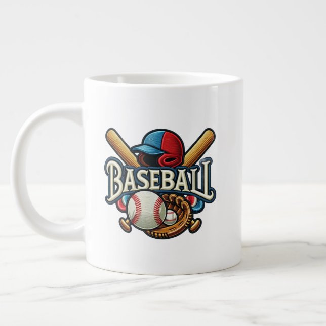 Taza De Café Gigante Esencias clásicas de béisbol / Elegante leyenda re (Izquierda)