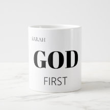 Eslogan de lema de fe primero de Dios moderno y au