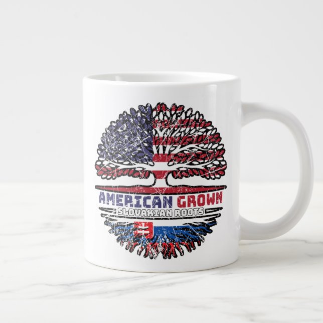 Taza De Café Gigante Eslovaquia Eslovaco Estados Unidos de América (Derecha)