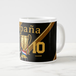 Taza De Café Gigante España Juegos Globales 2026: Cinta de Oro  Premium