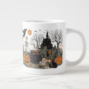 Taza De Café Gigante Espeluznante diseño de vintage de Halloween - Fant