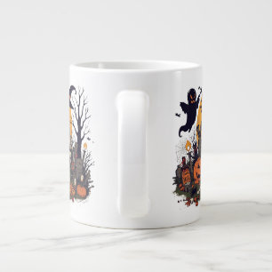 Taza De Café Gigante Espeluznante diseño de vintage de Halloween - Fant