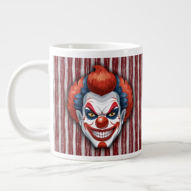 Taza De Café Gigante Espeluznante Halloween del Carnaval de Payaso (Izquierda)