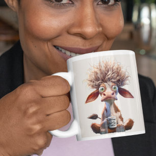 Taza De Café Gigante Esperando a que el café entre en acción