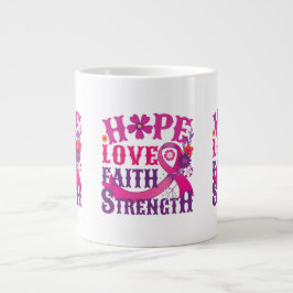 Taza De Café Gigante Esperanza-amor-fe-fuerza