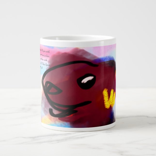 Taza De Café Gigante esperanza de alegría (Frente)