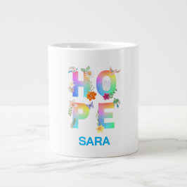 Taza De Café Gigante Esperanza Inspiradora artística positiva motivacio