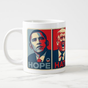 Taza De Café Gigante Esperanza Odio Sanar Crecer Harris Walz Elección 2